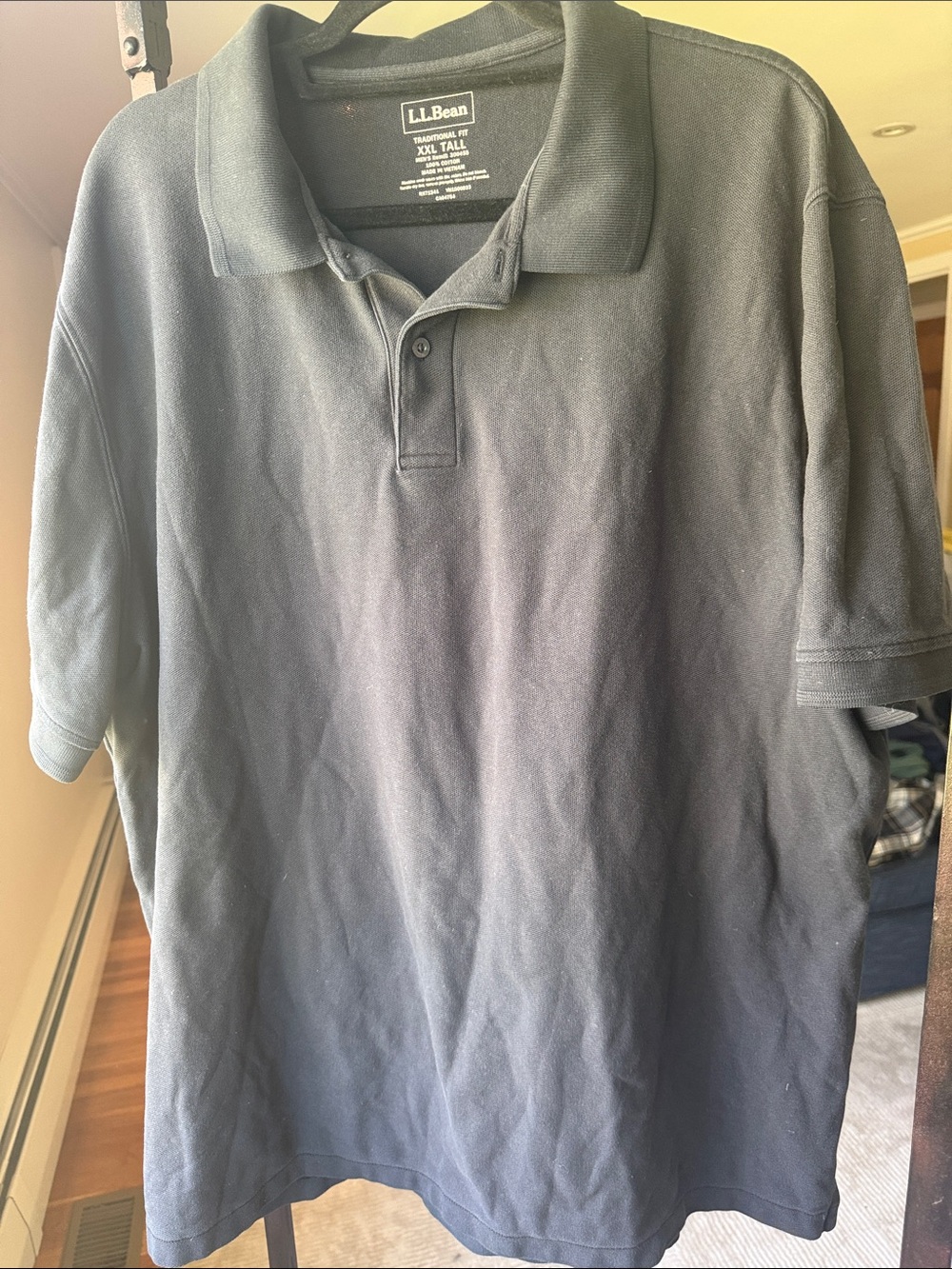 L.L. Bean Men's Black Polo Shirt